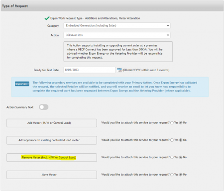 Instructions to submit a Remove Meter EWR in our Electrical Partners Portal