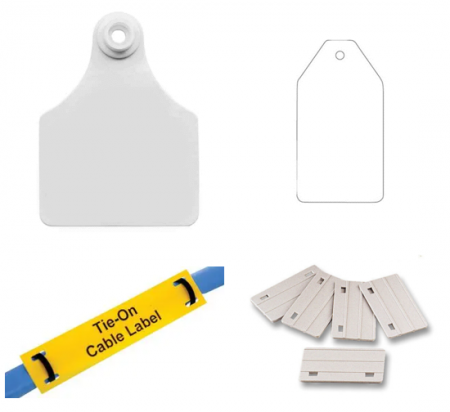 Four examples of suitable labels for consumer mains