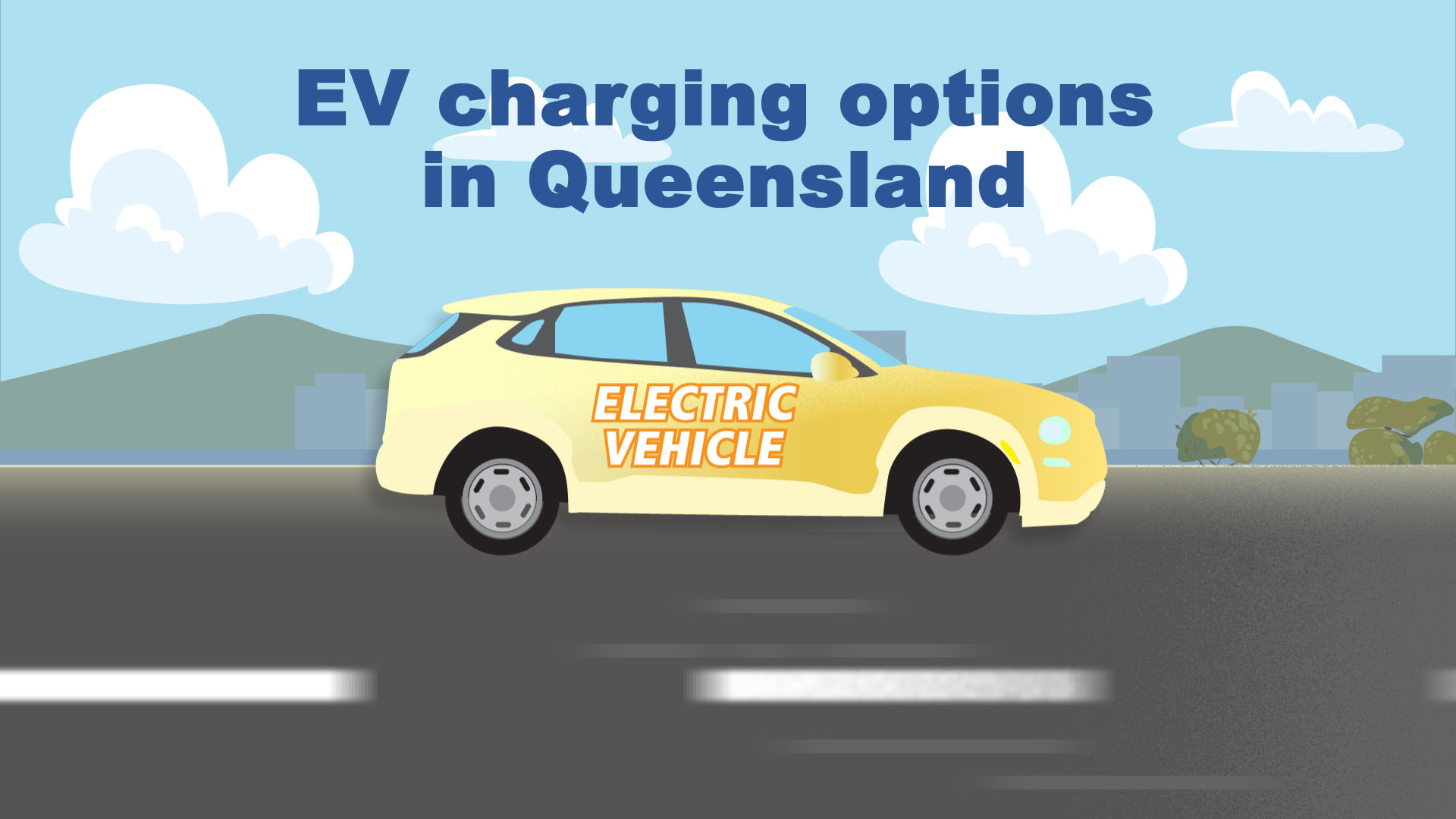 Animation of electric vehicle