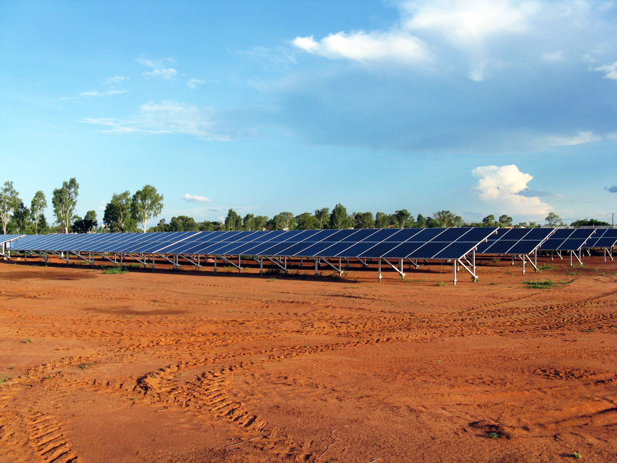 Photo of a solar farm