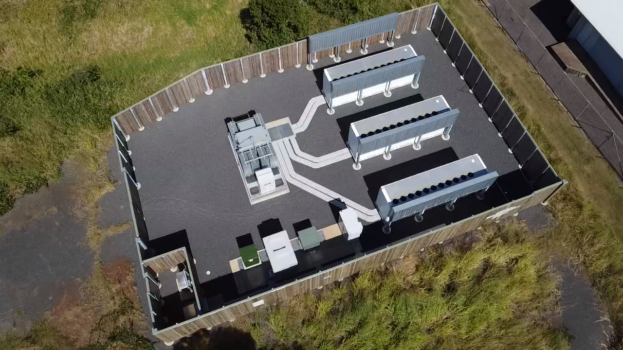 Bargara local network connected battery aerial view